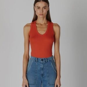 Enza Costa Racer Tank in Sunset